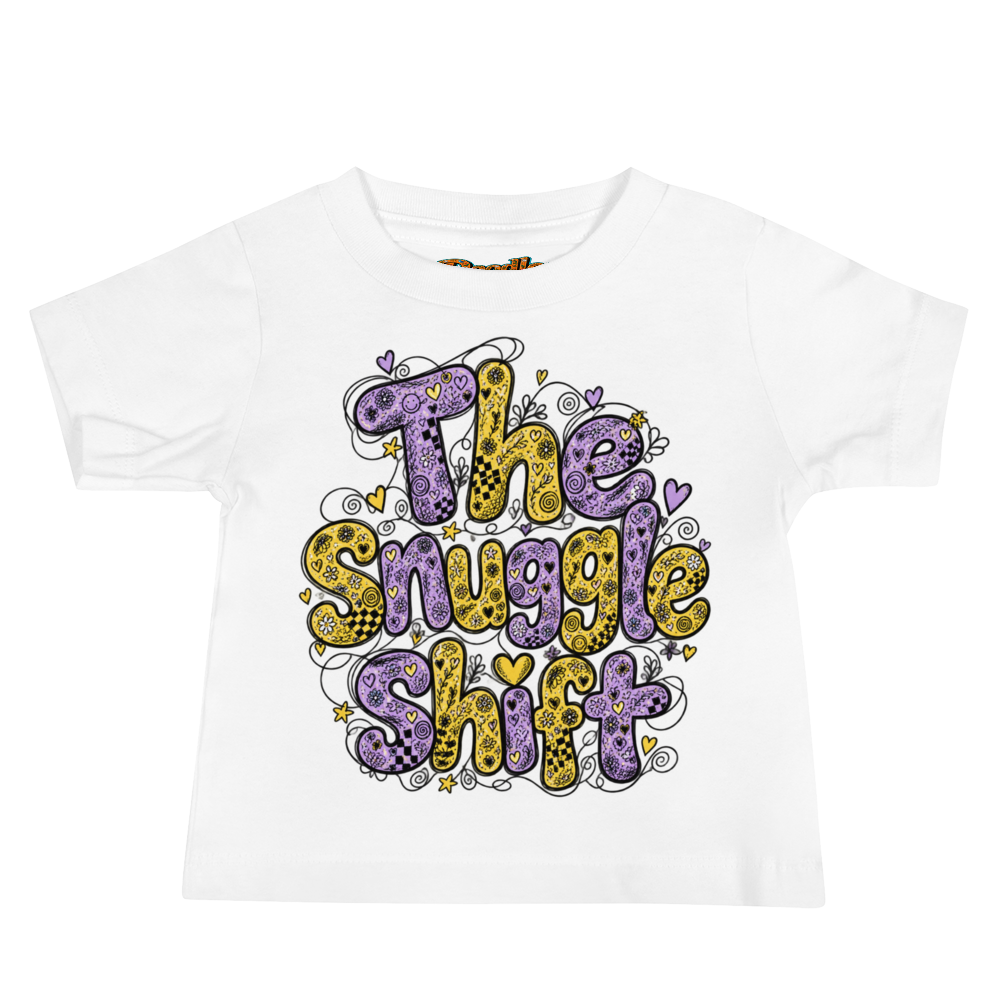 Exact Words The Snuggle Shift In Soft Rounded Max Doodles Baby T Shirt