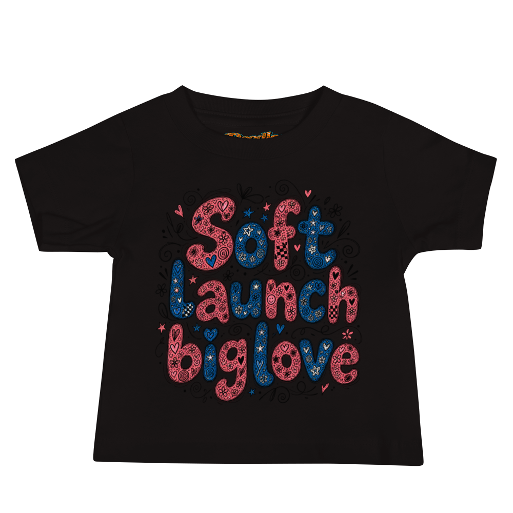 Exact Words Soft Launch Big Love In Friendly Max Doodles Baby T Shirt alternate view