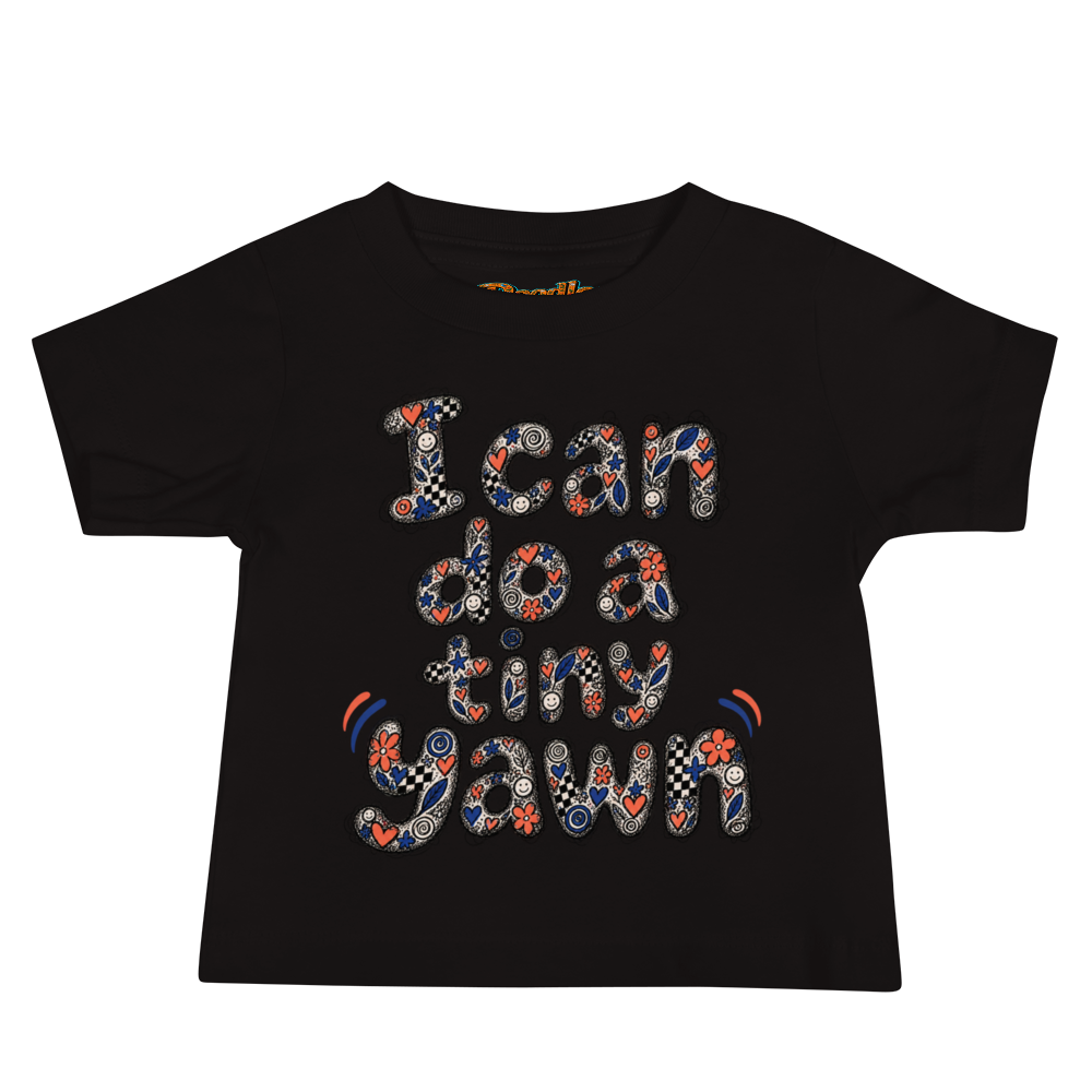 Exact Words I Can Do A Tiny Yawn Max Doodles Baby T Shirt alternate view