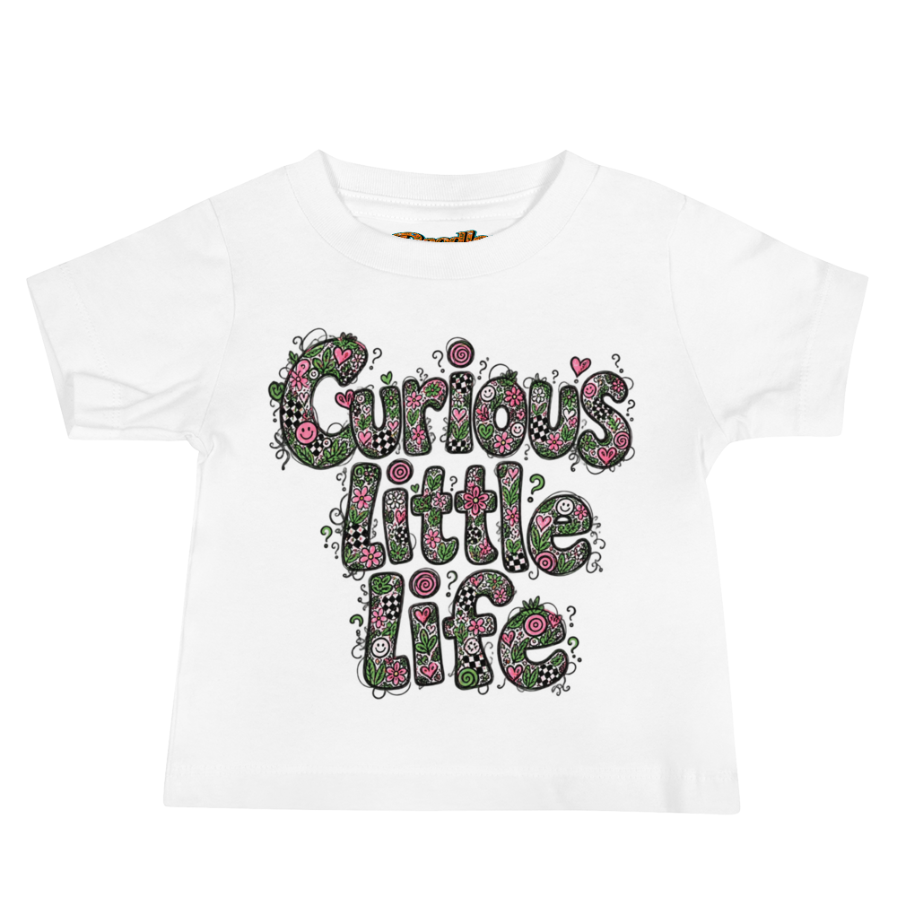 Exact Words Curious Little Life In Lively Handdrawn Max Doodles Baby T Shirt