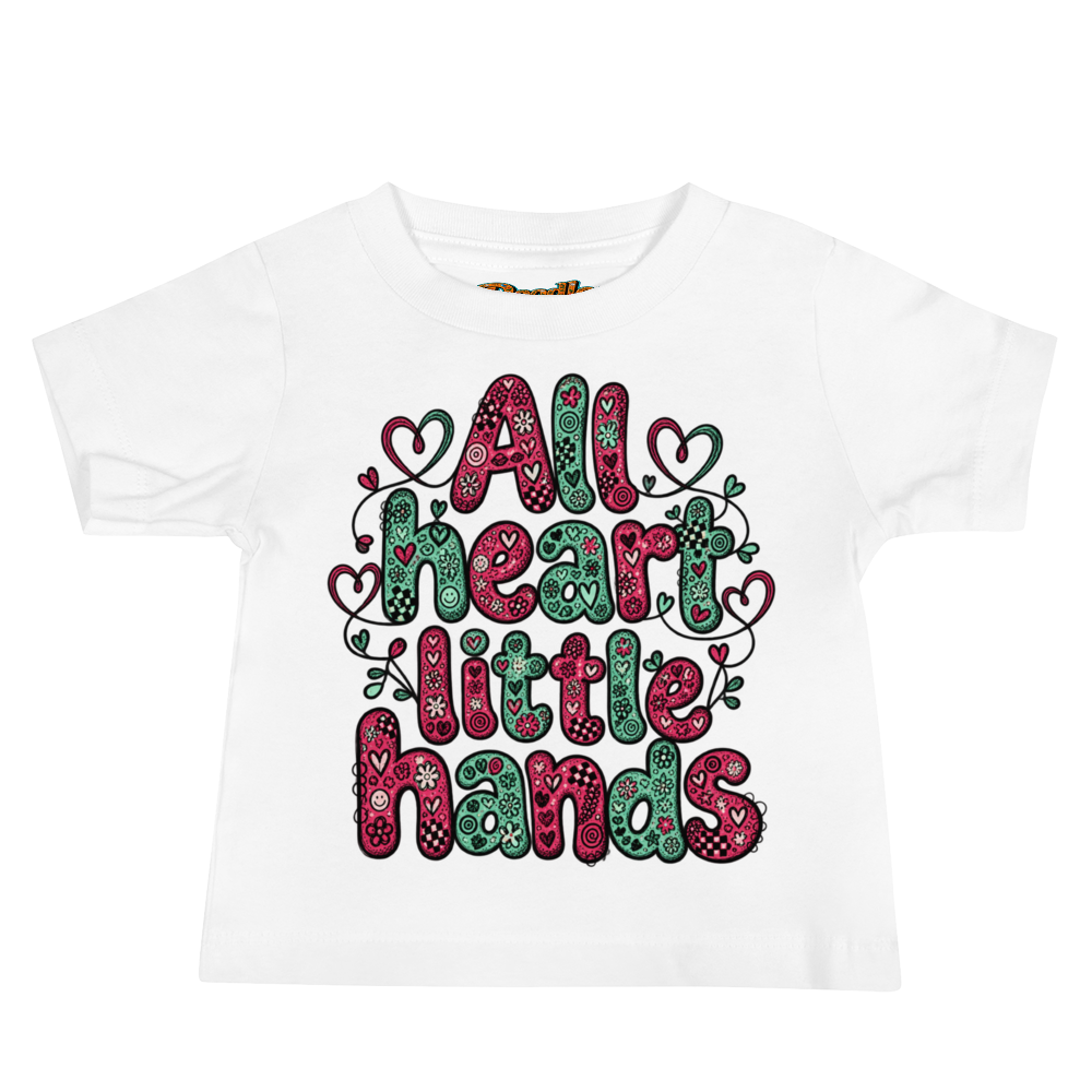 Exact Words All Heart Little Hands In Warm Max Doodles Baby T Shirt