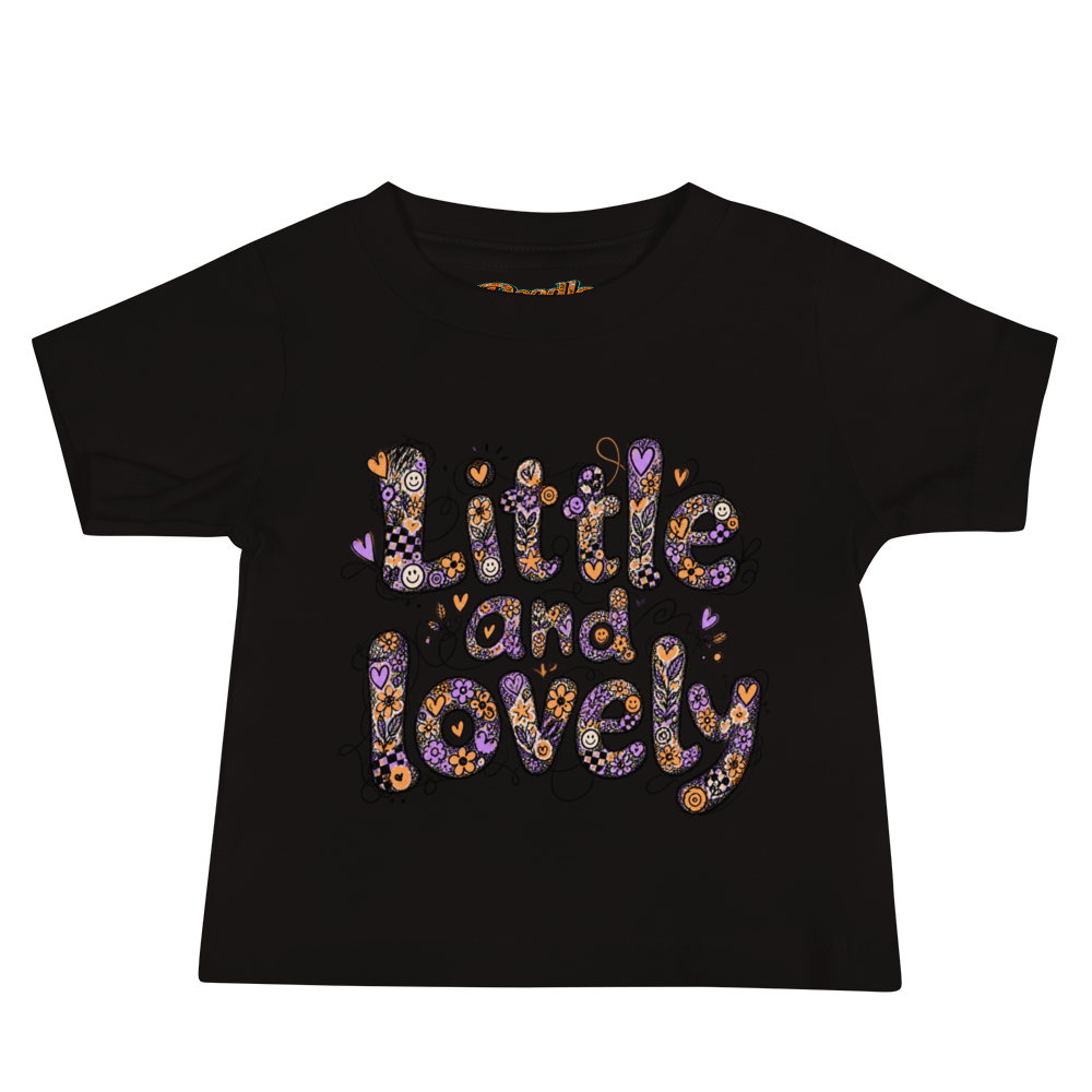 Exact Words Little And Lovely In Soft Informal Max Doodles Baby T Shirt alternate view