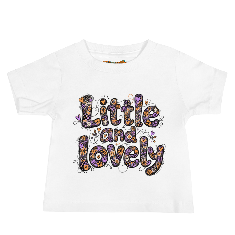 Exact Words Little And Lovely In Soft Informal Max Doodles Baby T Shirt