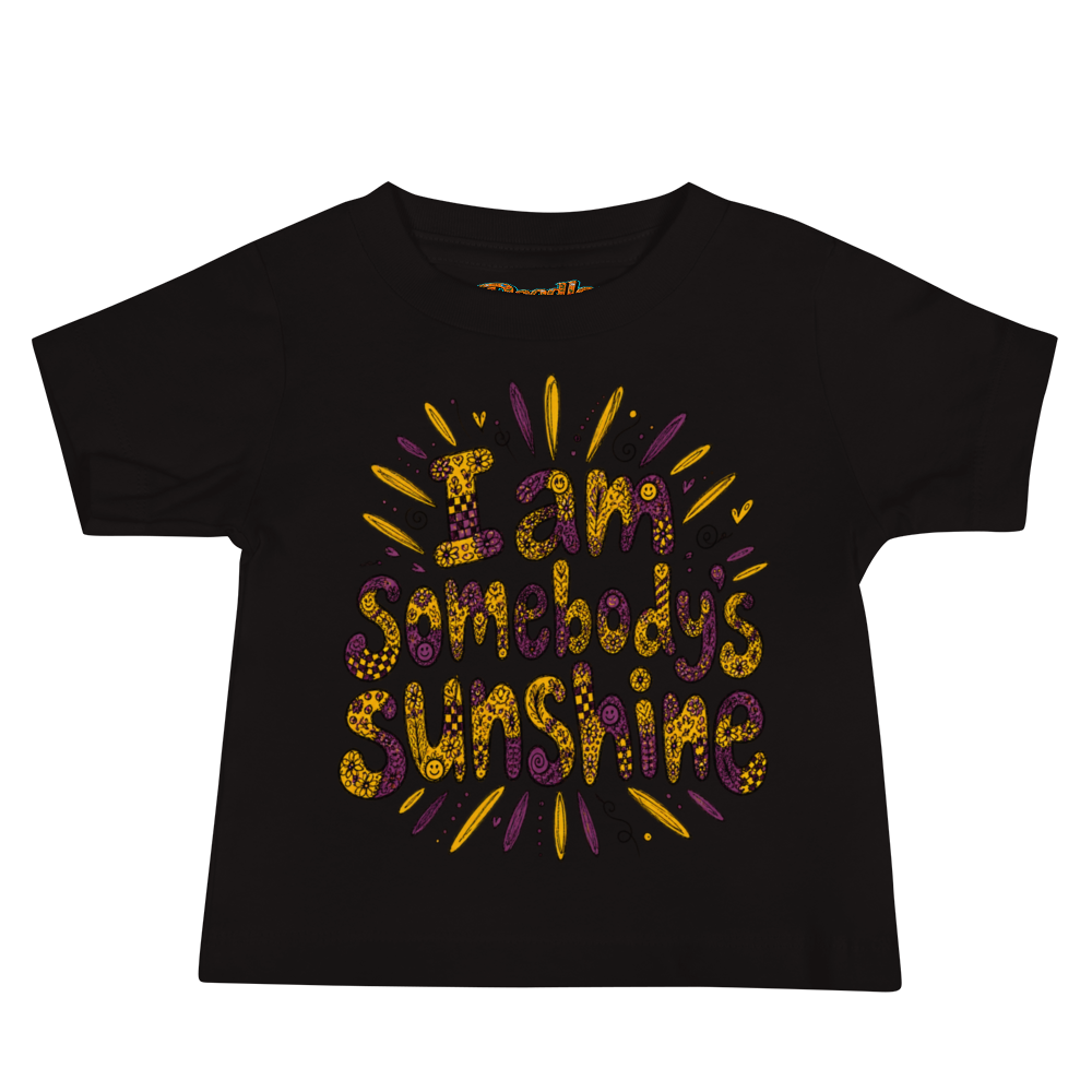 Exact Words I Am Somebodys Sunshine In Warm Max Doodles Baby T Shirt alternate view