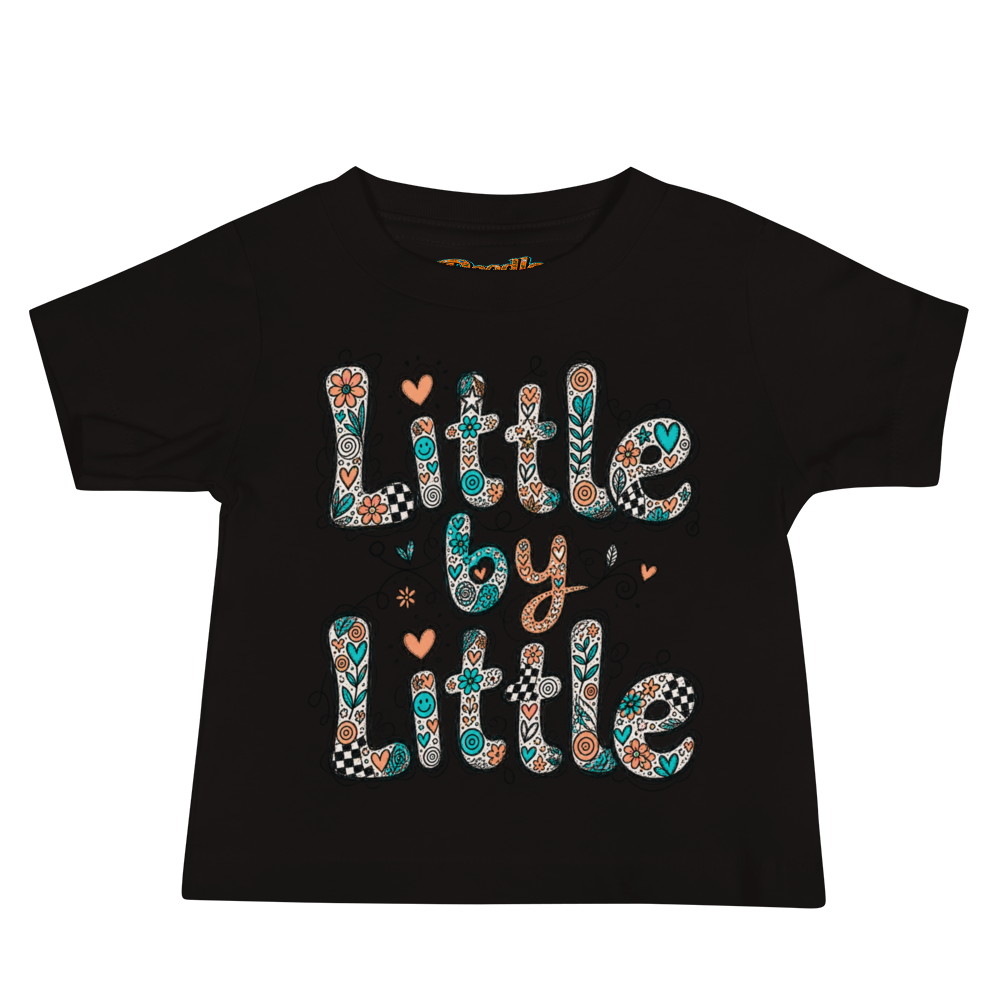 Exact Words Little By Little In Gentle Stacked Max Doodles Baby T Shirt alternate view