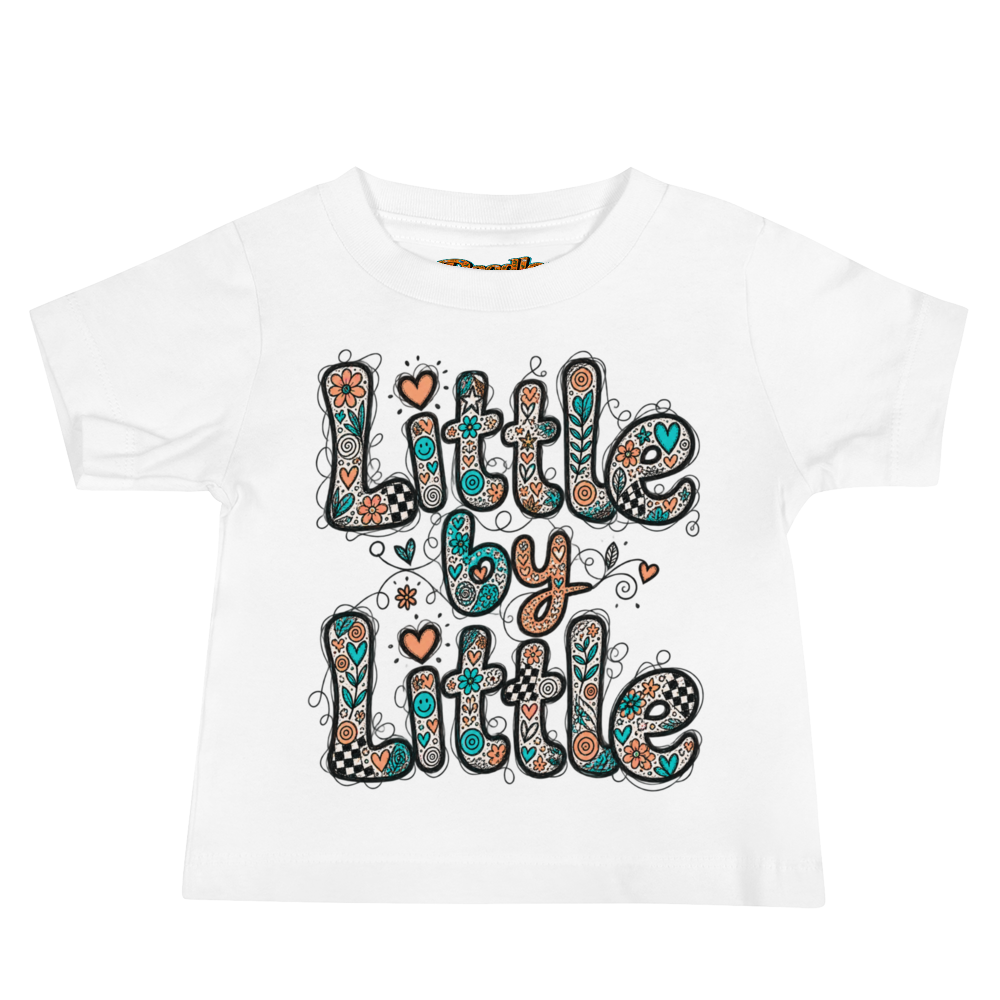 Exact Words Little By Little In Gentle Stacked Max Doodles Baby T Shirt