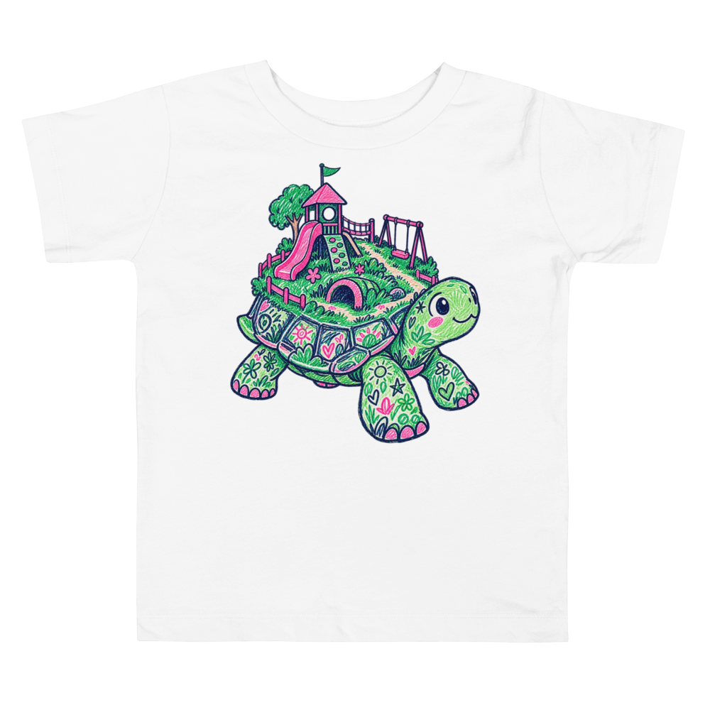 Turtle Carrying A Miniature Toddler T Shirt
