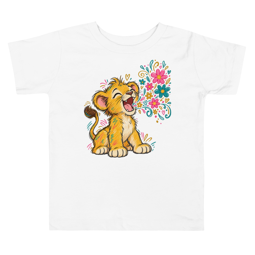 A Lion Cub Roaring A Stream Of Harmless Toddler T Shirt