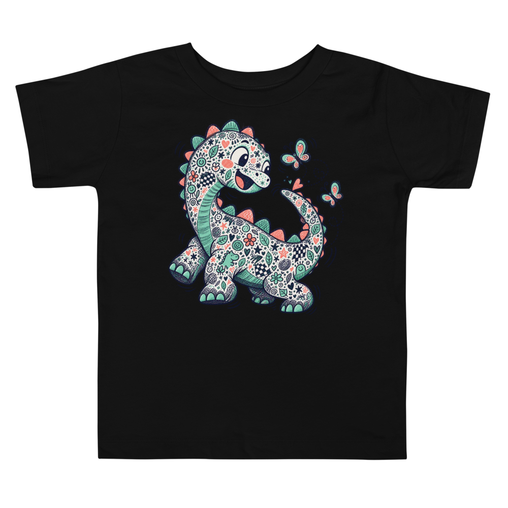 A Little Dinosaur Trying To Reach Its Own Max Doodles Toddler T Shirt alternate view
