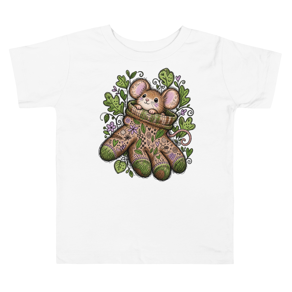 A Mouse Wearing One Enormous Gardening Glove Like Max Doodles Toddler T Shirt