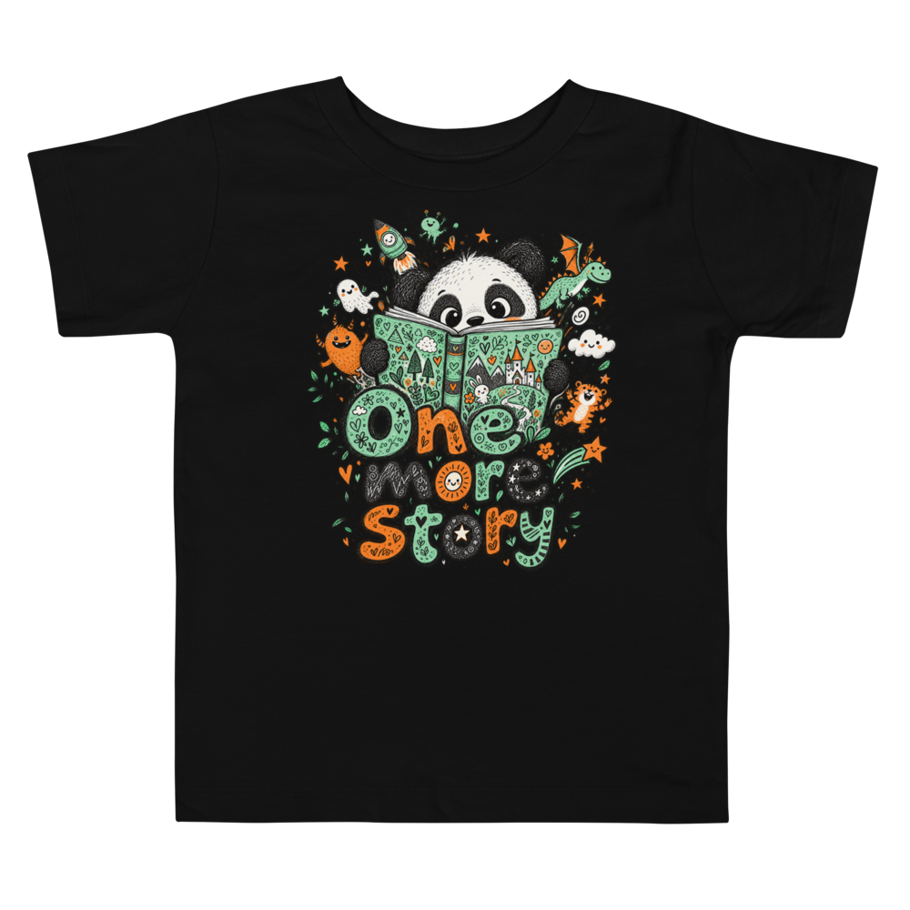 Exact Words One More Story A Panda Hides Max Doodles Toddler T Shirt alternate view
