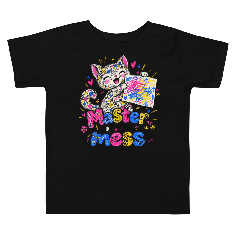 Exact Words Master Of The Mess A Kitten Max Doodles Toddler T Shirt alternate view