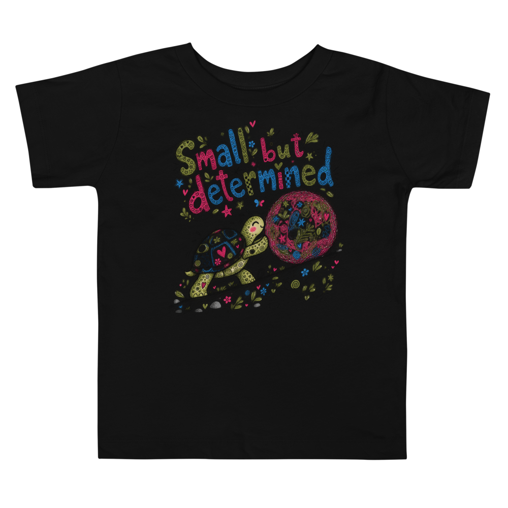 Exact Words Small But Determined A Tortoise Pushes Max Doodles Toddler T Shirt alternate view