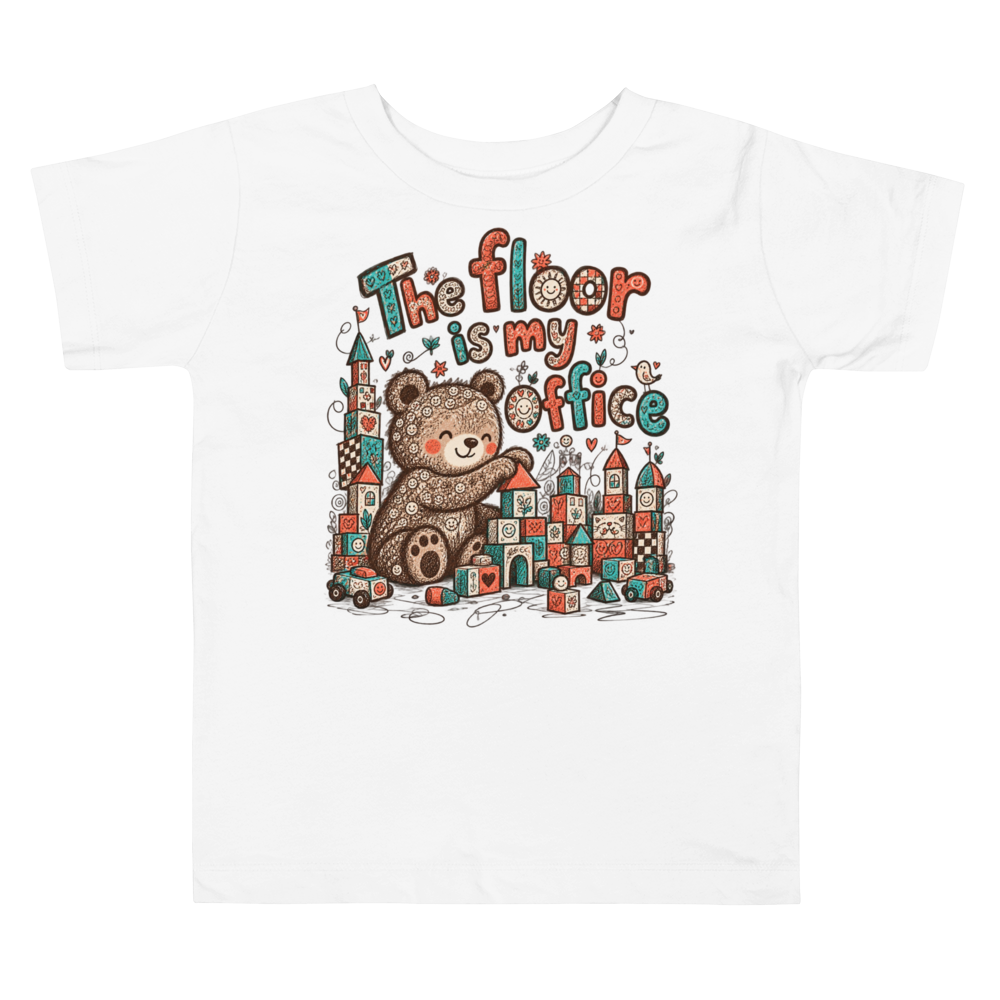 Exact Words The Floor Is My Office A Max Doodles Toddler T Shirt