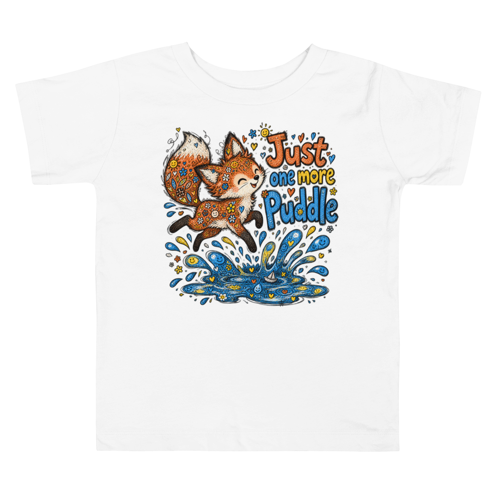 Exact Words Just One More Puddle A Fox Max Doodles Toddler T Shirt