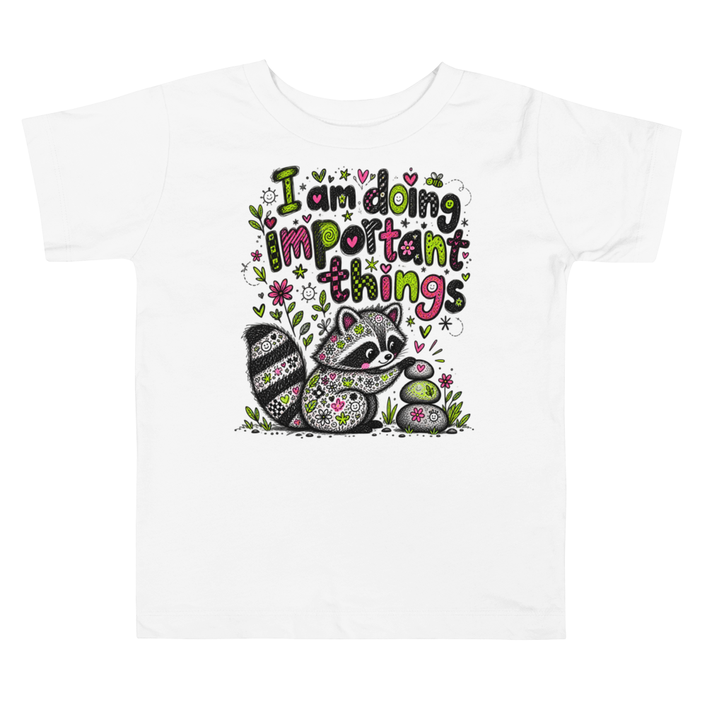 Exact Words I Am Doing Important Things A Max Doodles Toddler T Shirt