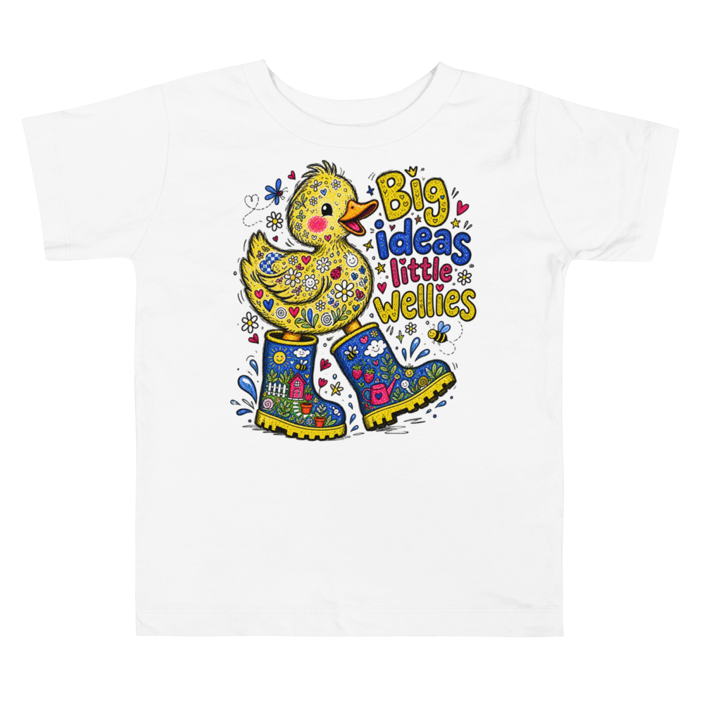 Exact Words Big Ideas Little Wellies A Ducks Max Doodles Toddler T Shirt