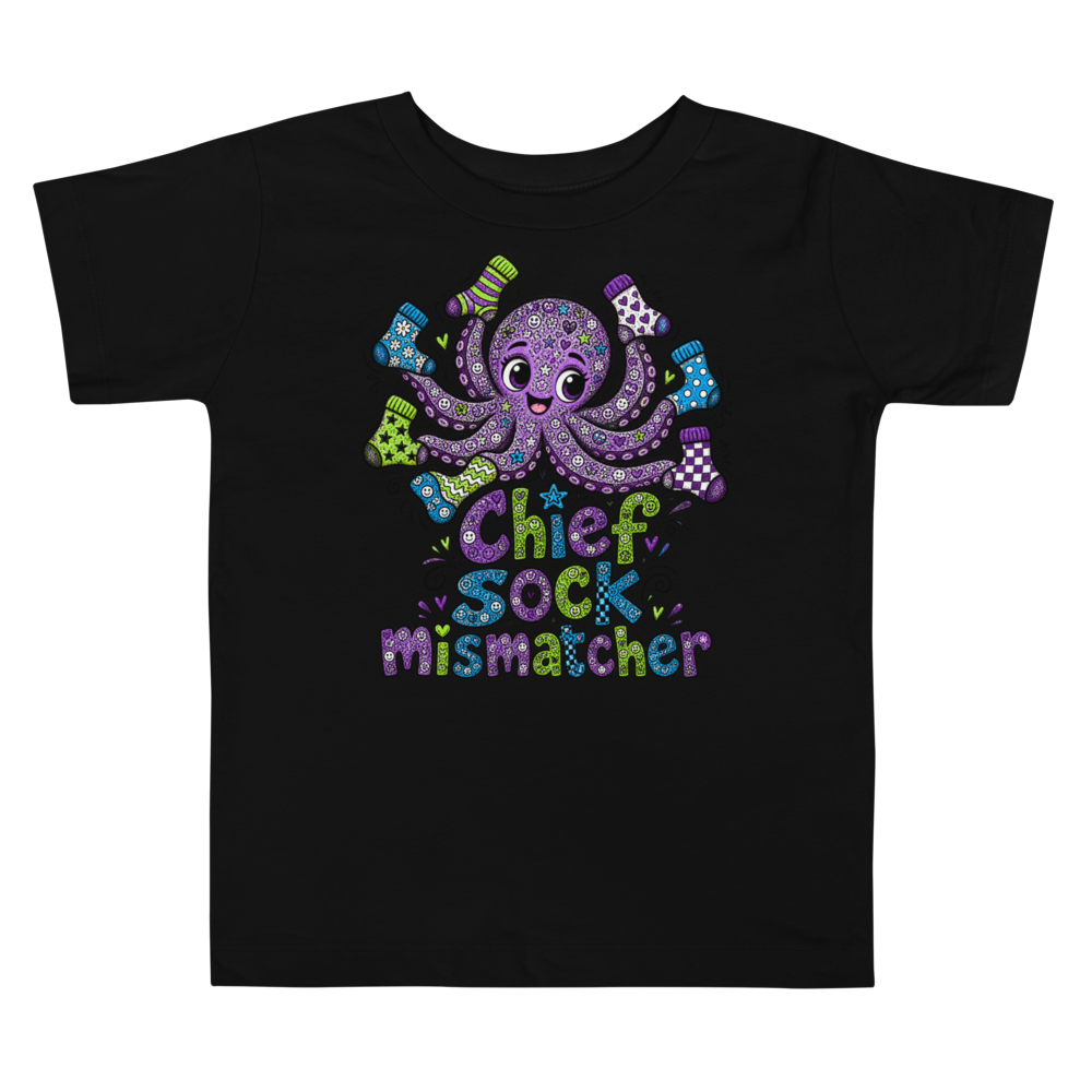 Exact Words Chief Sock Mismatcher An Octopus Shows Max Doodles Toddler T Shirt alternate view