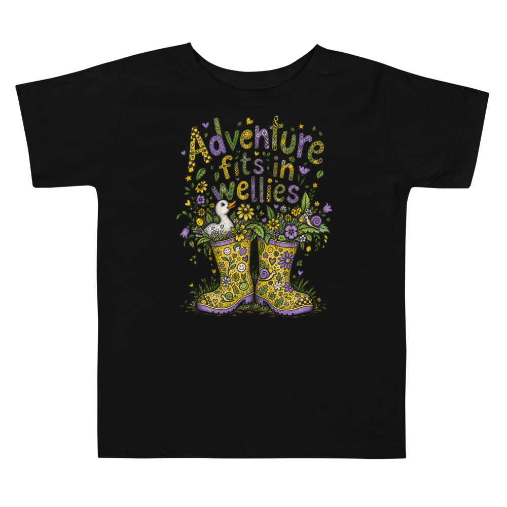 Exact Words Adventure Fits In Wellies A Pair Max Doodles Toddler T Shirt alternate view