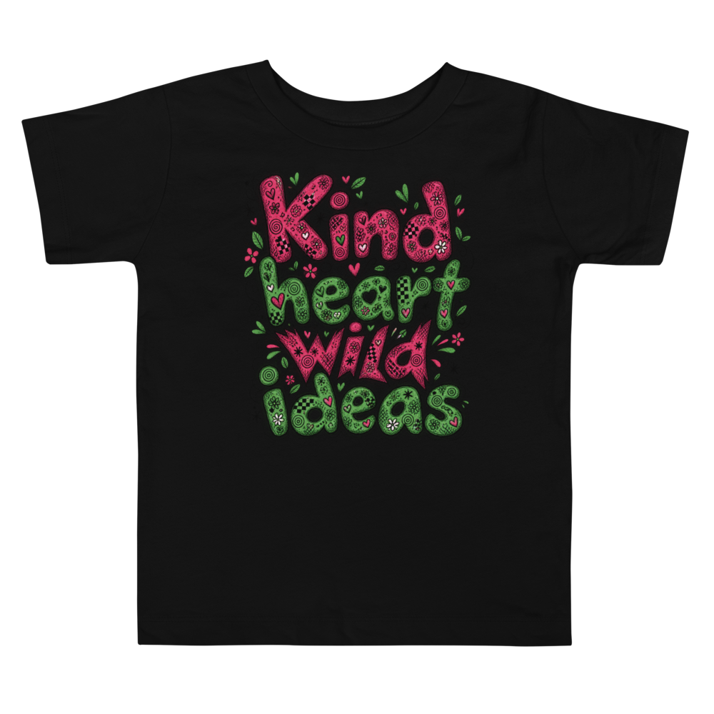 Exact Words Kind Heart Wild Ideas Soft Rounded Max Doodles Toddler T Shirt alternate view