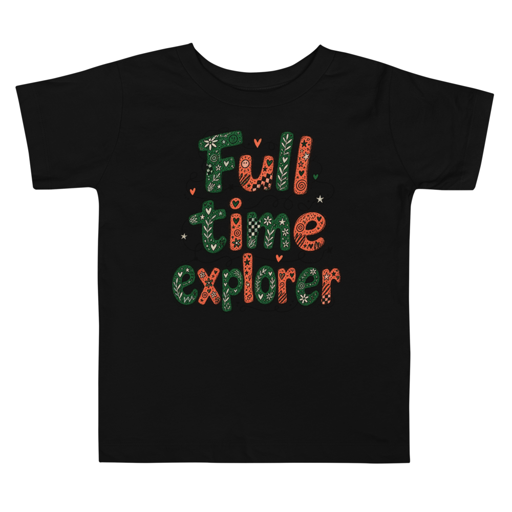 Exact Words Full Time Explorer Three Strong Stacked Max Doodles Toddler T Shirt alternate view