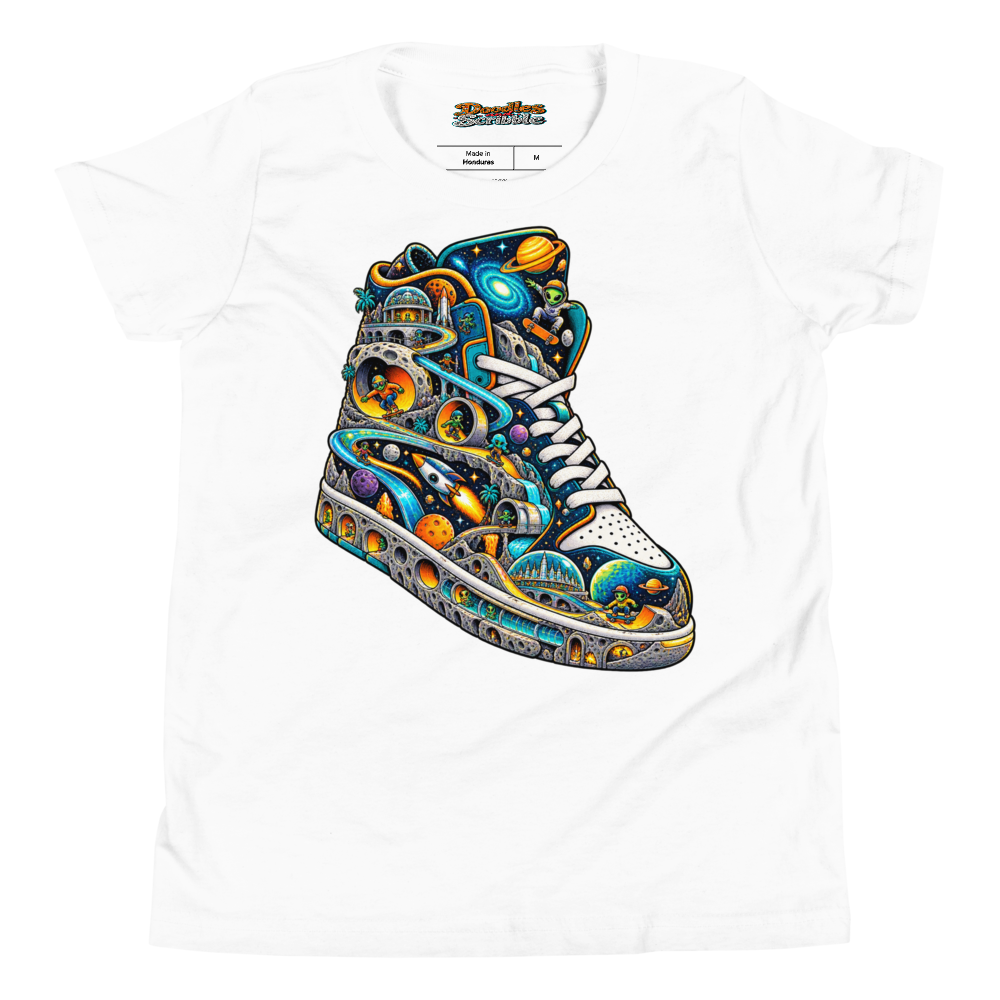 Sneaker Galaxy Youth T Shirt in White