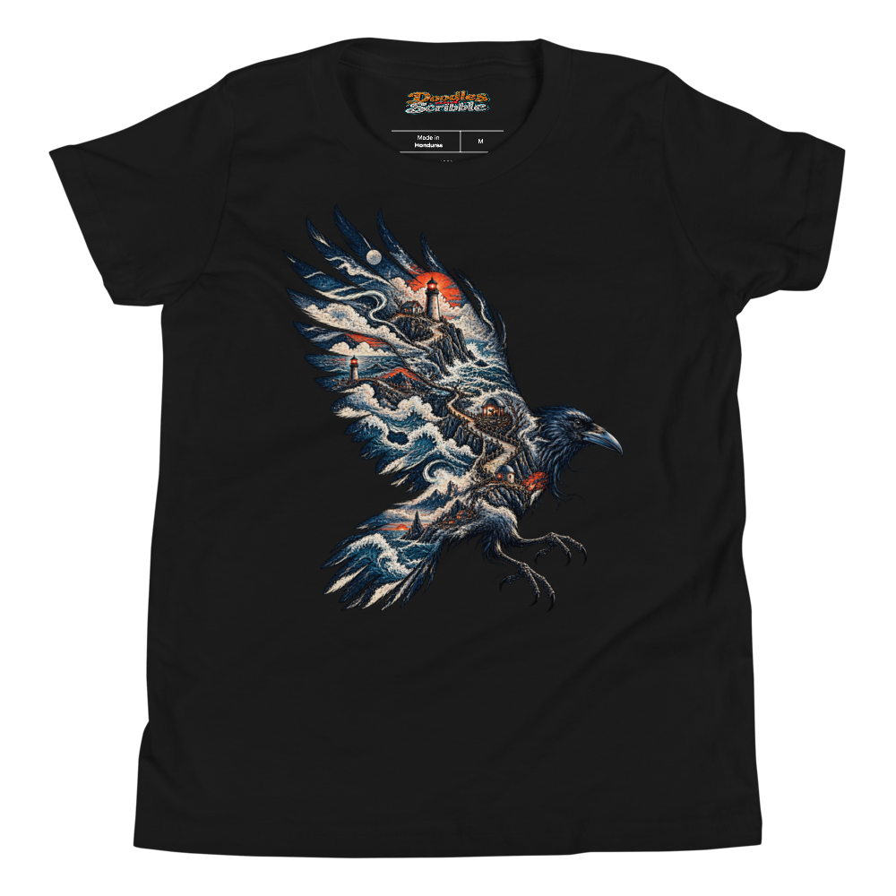 Inkstorm Raven Youth T Shirt alternate view