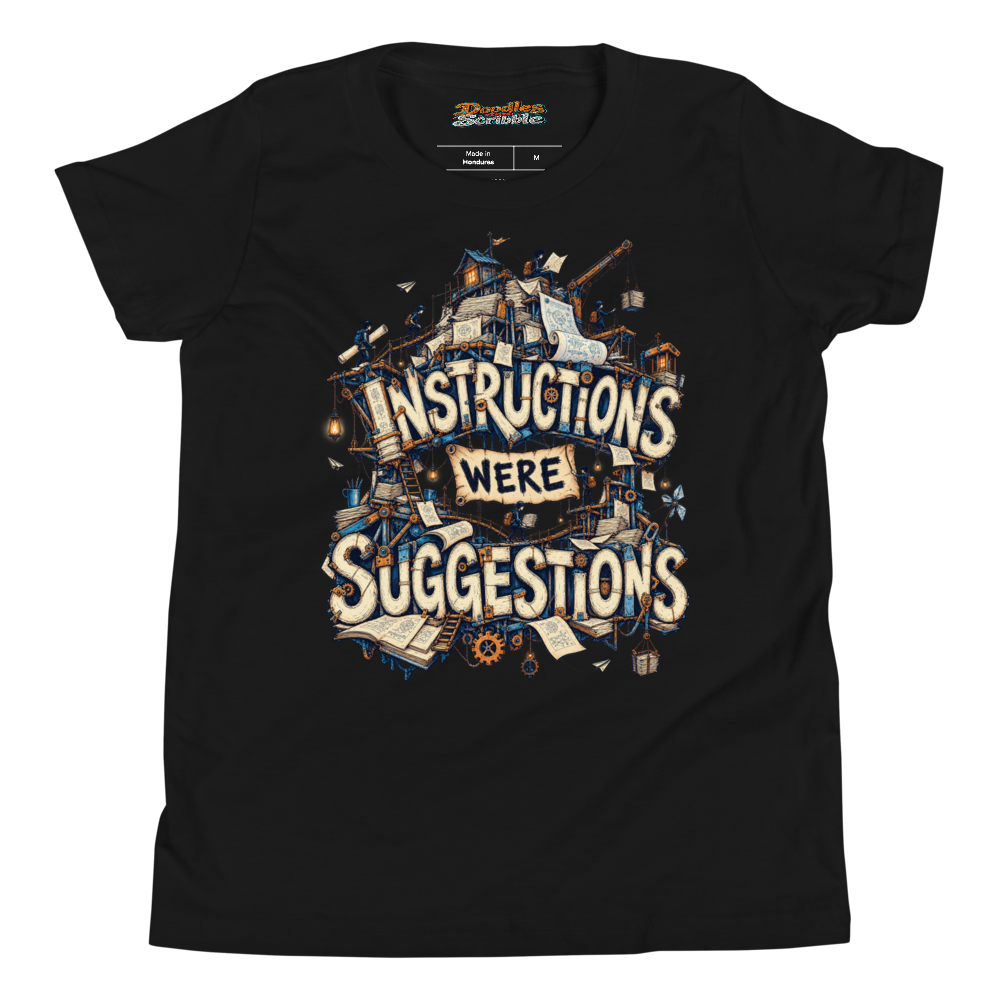 Instructions Were Suggestions Youth T Shirt alternate view