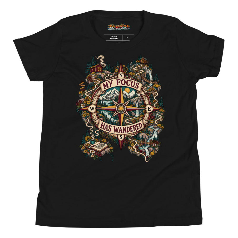 My Focus Has Wandered Youth T Shirt alternate view