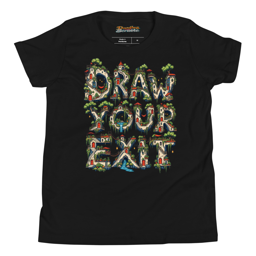 Draw Your Own Exit Youth T Shirt alternate view