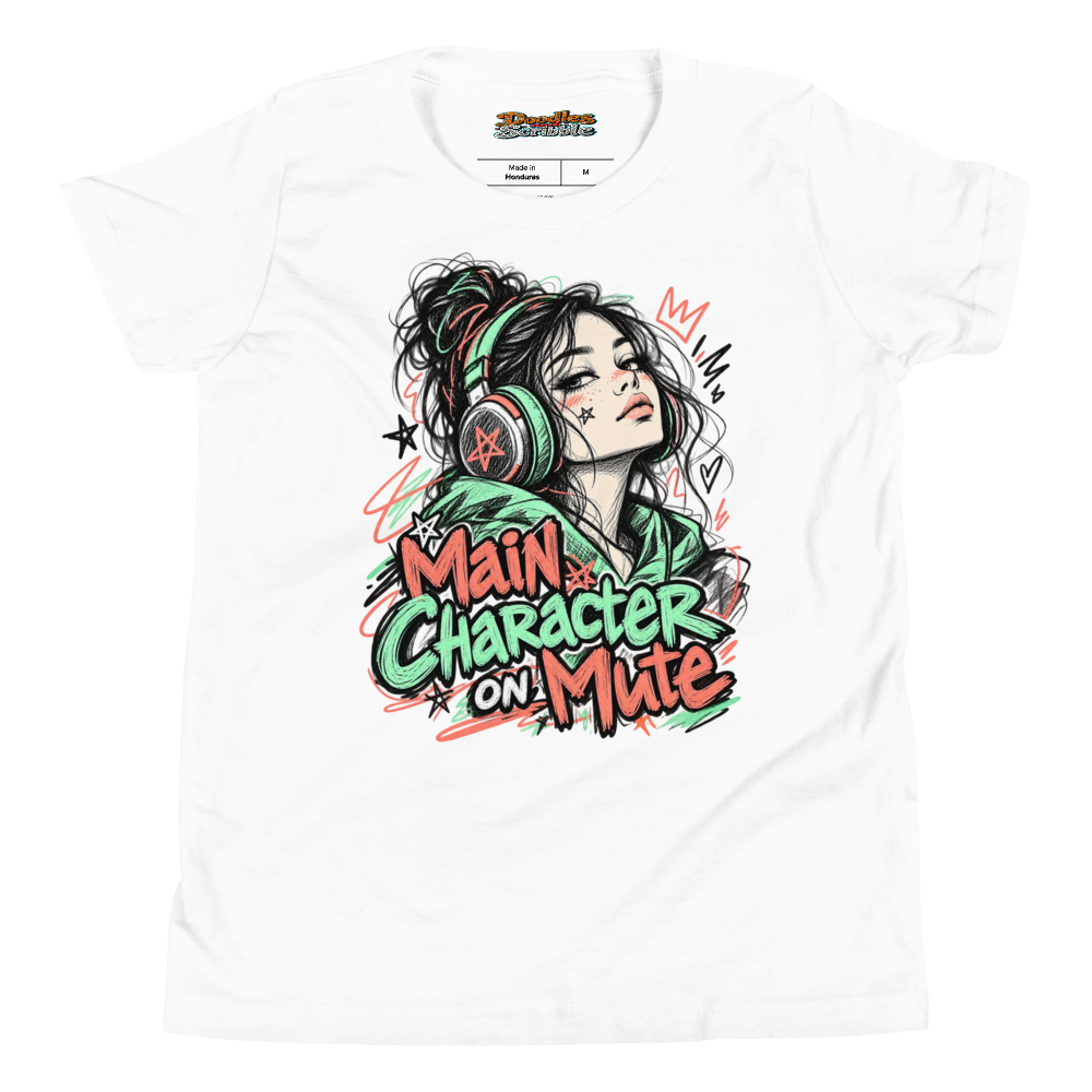 Main Character on Mute Youth T Shirt
