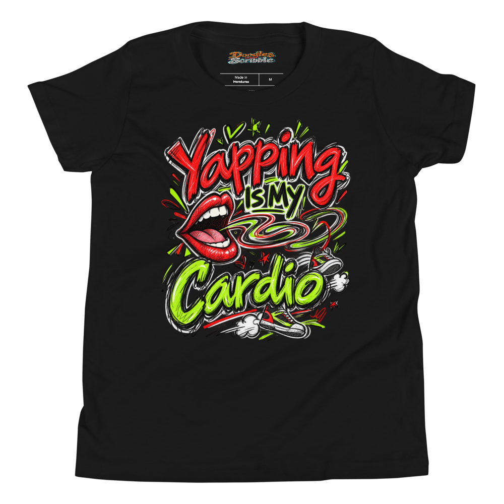 Yapping Is My Cardio Youth T Shirt alternate view