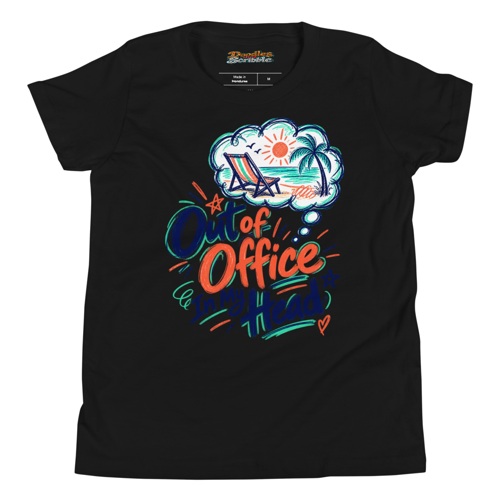 Out of Office In My Head Youth T Shirt alternate view