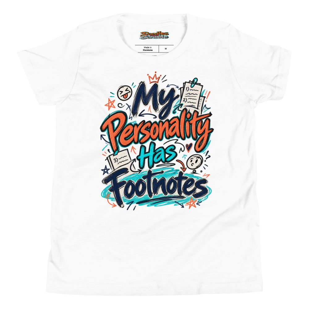 My Personality Has Footnotes Youth T Shirt