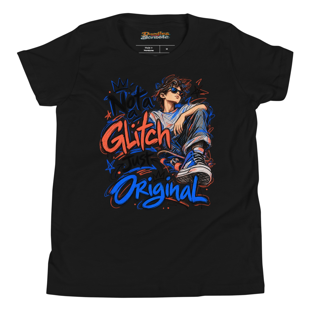 Not a Glitch Just Original Youth T Shirt alternate view