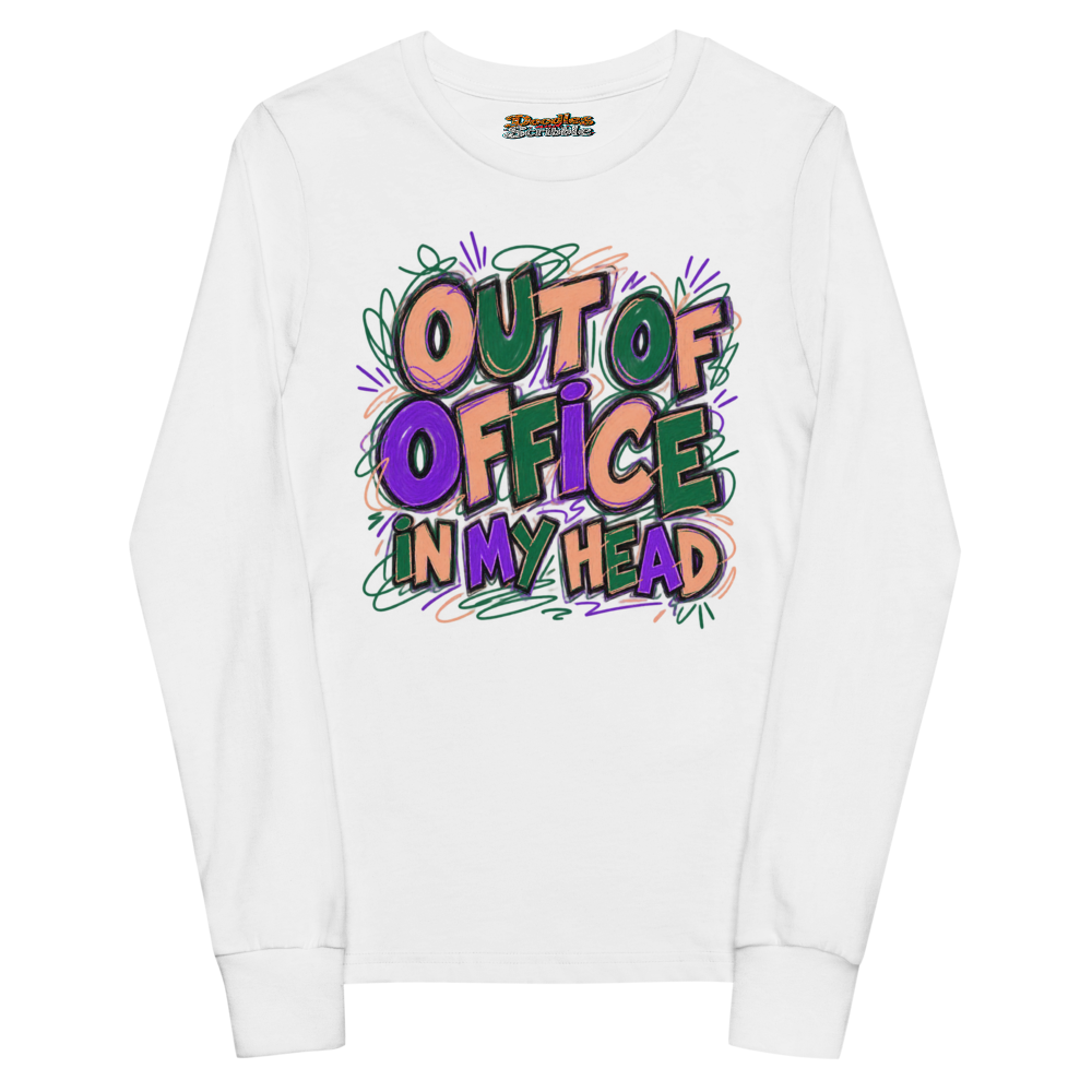 Out Of Office In My Head Youth Long Sleeve T Shirt