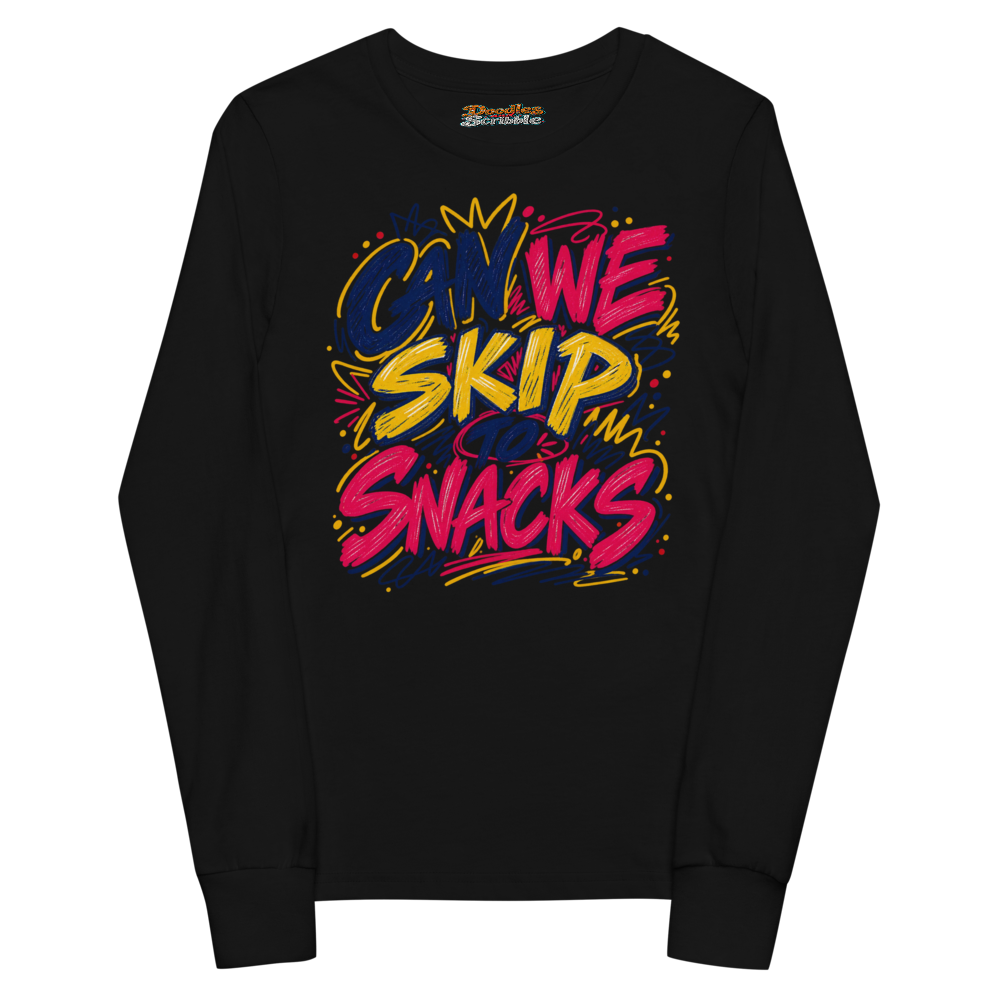 Can We Skip To Snacks Youth Long Sleeve T Shirt alternate view