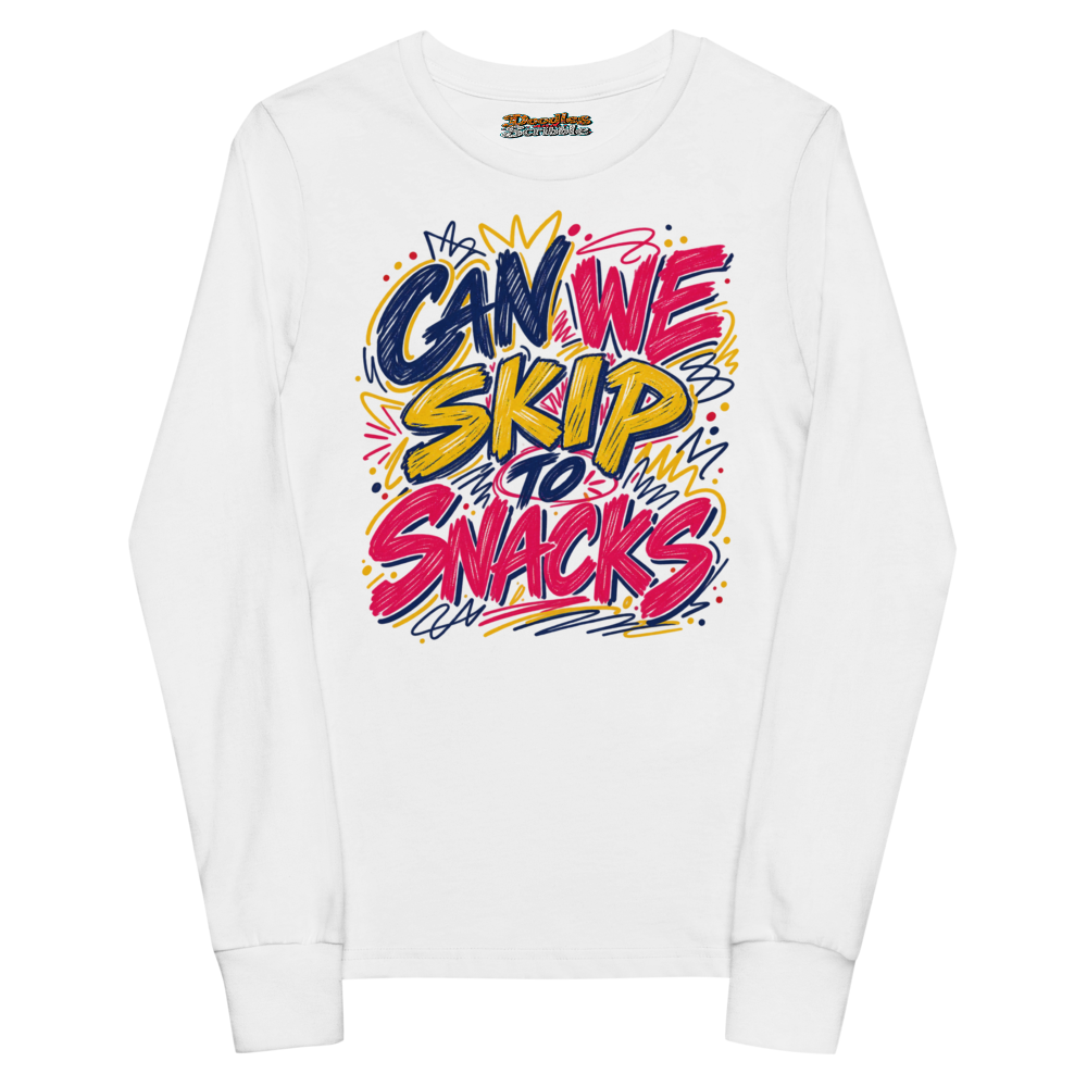 Can We Skip To Snacks Youth Long Sleeve T Shirt