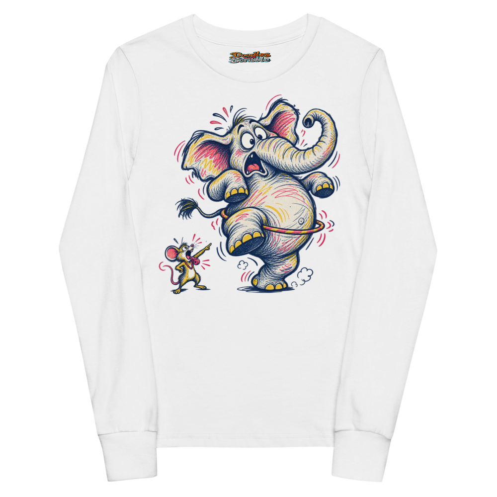 A Tiny Mouse Coaches An Enormous Elephant Through Youth Long Sleeve T Shirt
