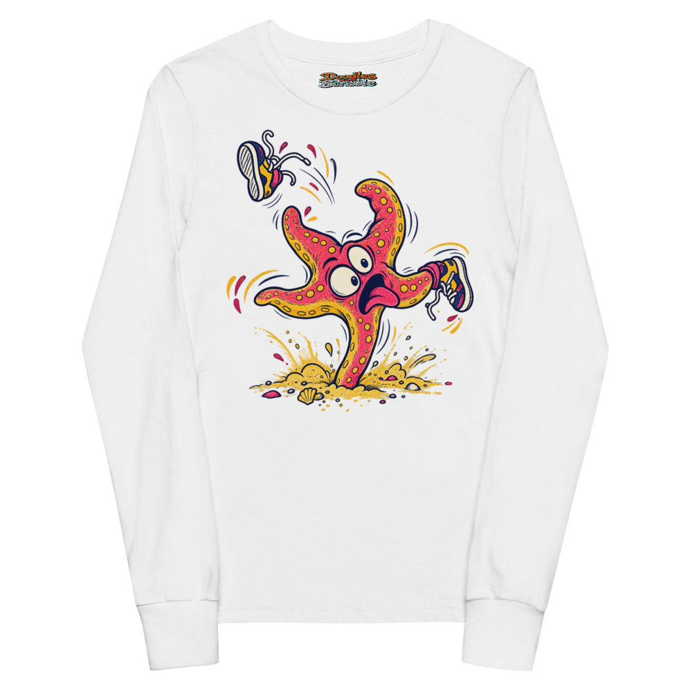 A Starfish Attempts A Cartwheel With Every Arm Youth Long Sleeve T Shirt