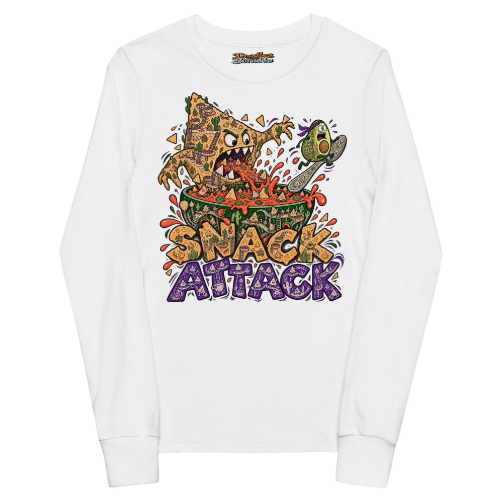 Snack Attack Youth Long Sleeve T Shirt