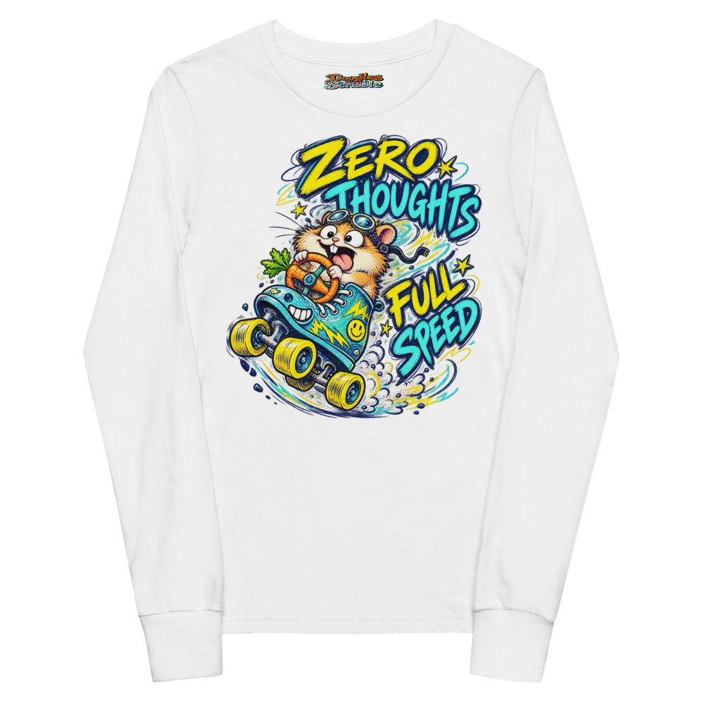 Zero Thoughts Full Speed Youth Long Sleeve T Shirt