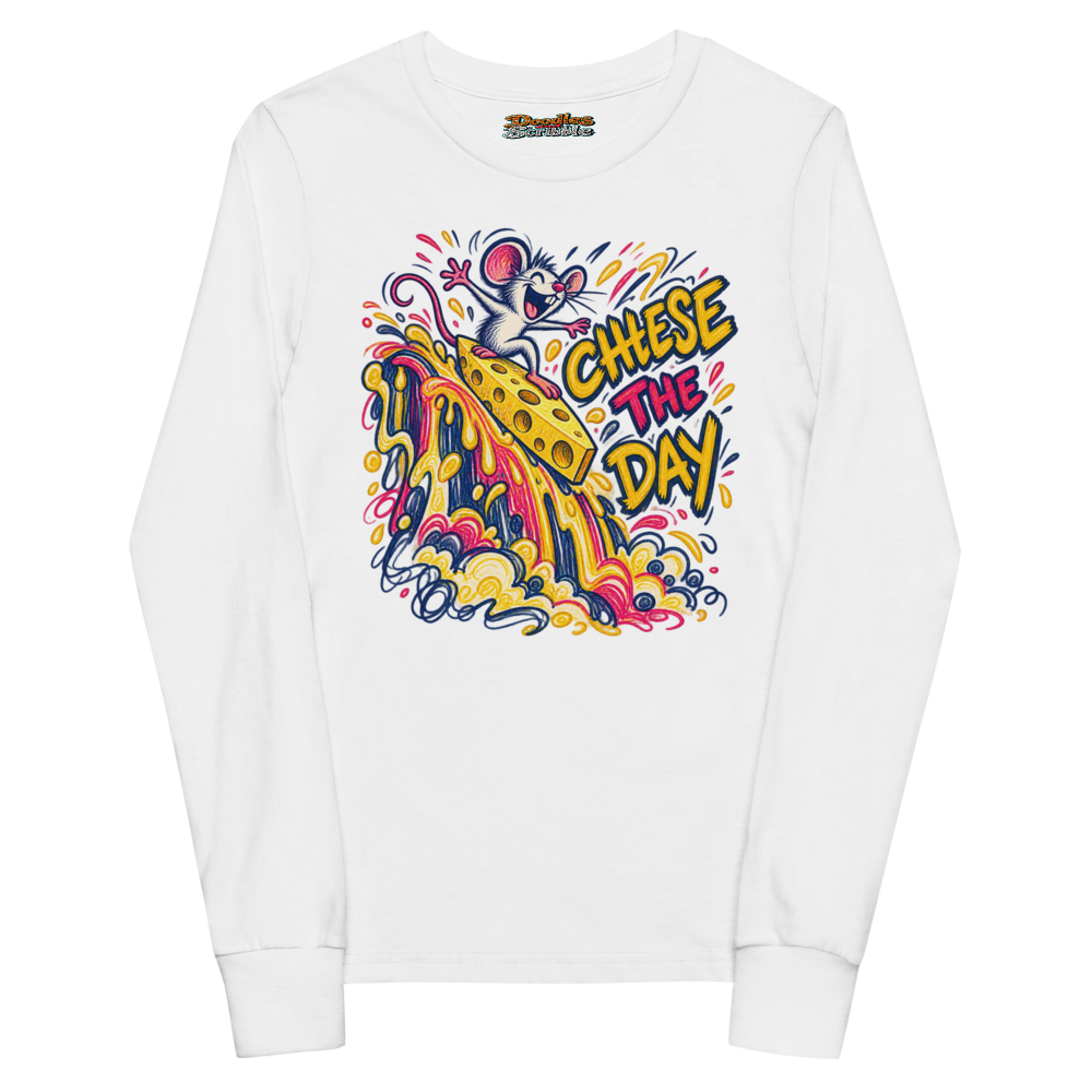 Cheese The Day Youth Long Sleeve T Shirt