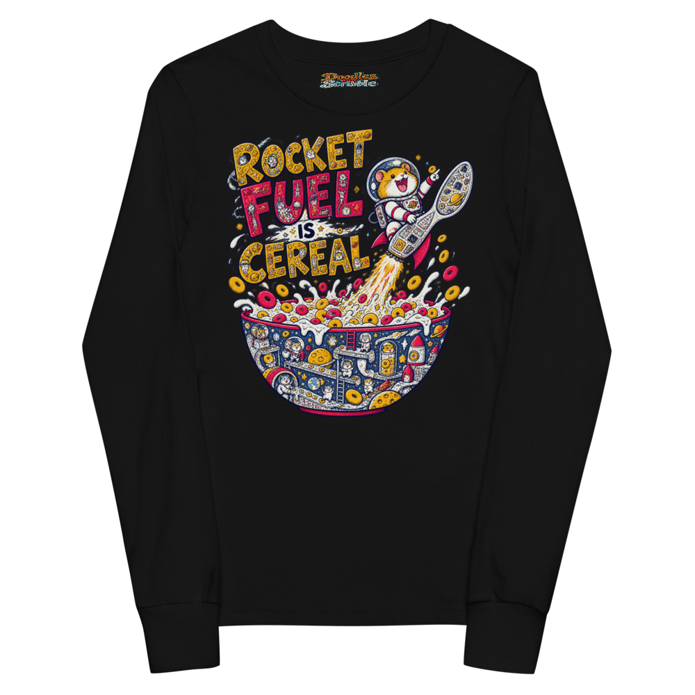 Rocket Fuel Is Cereal Youth Long Sleeve T Shirt alternate view