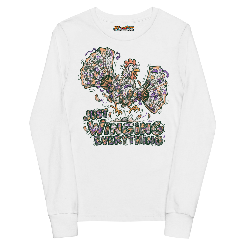 Just Winging Everything Youth Long Sleeve T Shirt