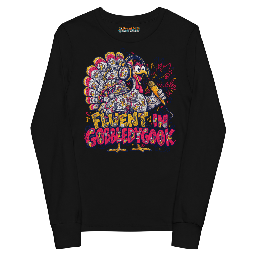 Fluent In Gobbledygook Youth Long Sleeve T Shirt alternate view