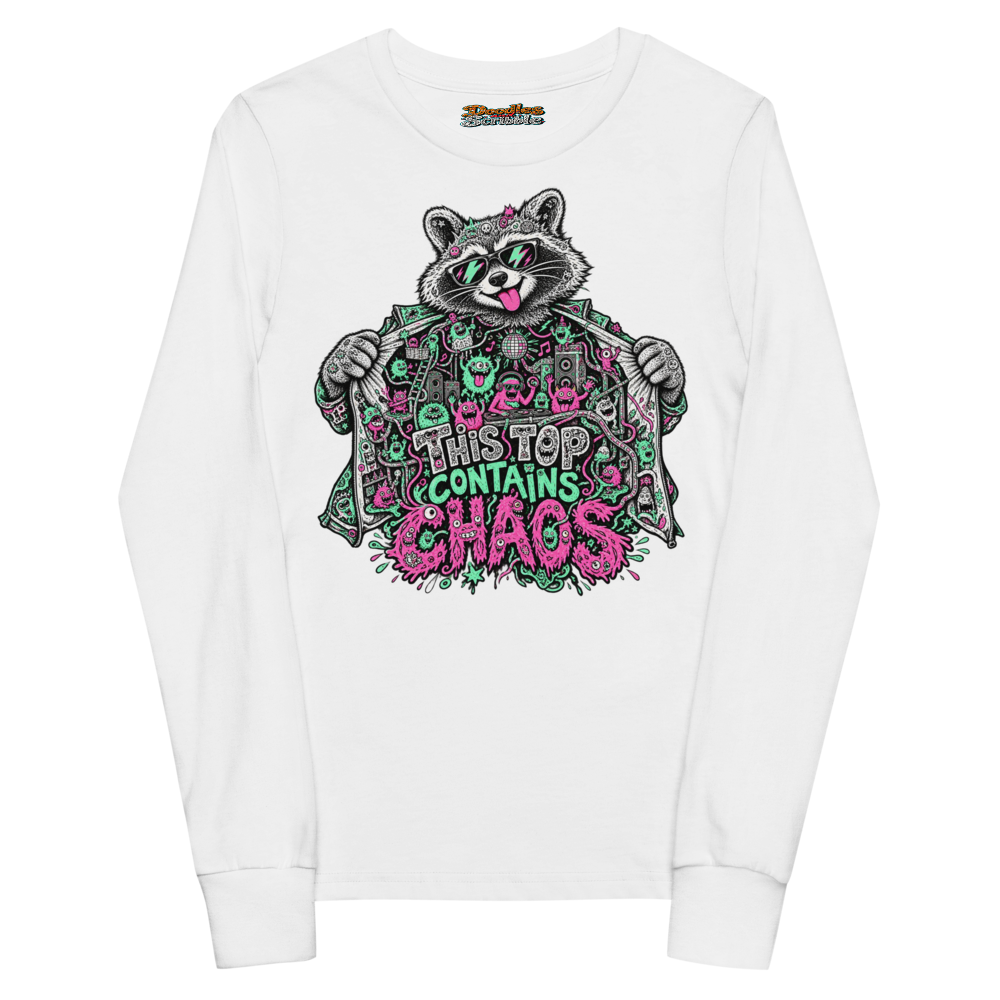 This Top Contains Chaos Youth Long Sleeve T Shirt