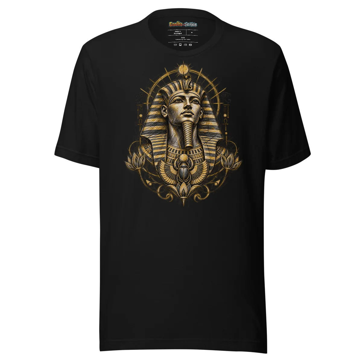 Pharaoh's Glyph T-Shirt - Eternal Egypt Scribble alternate view