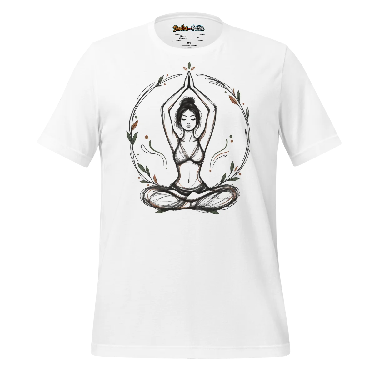 Yogic Serenity T Shirt with Calm Pose Design