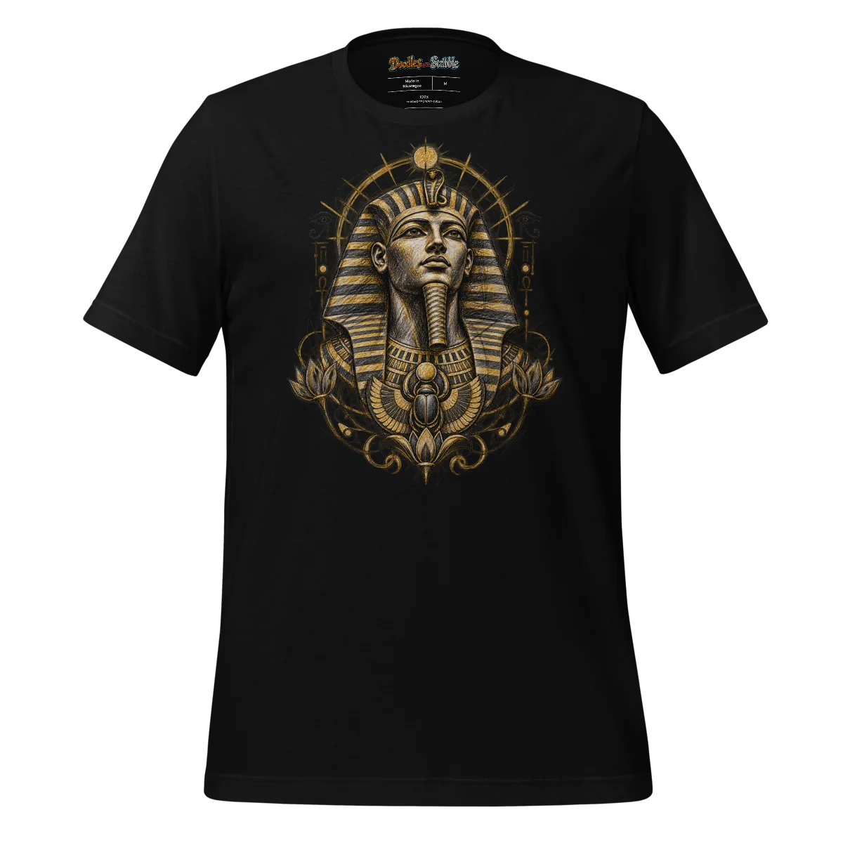 Pharaoh's Glyph T Shirt Eternal Egypt Scribble alternate view